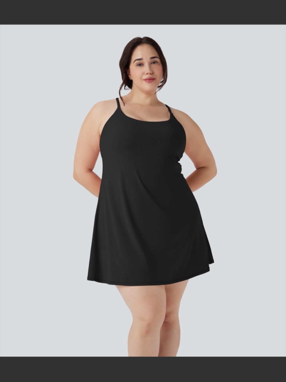 HALARA Black Plus-Size active dress